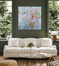 Charger l'image dans la galerie, Ce qui s'ouvre en douceur - Peinture sur Toile, Signée Ghallé