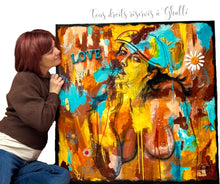 Charger l'image dans la galerie, Esprit Rebelle - Peinture spirituelle sur Toile, Signée Ghallé