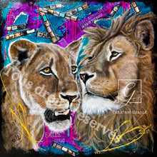 Charger l'image dans la galerie, Gardiens de la sagesse - Peinture sur Toile, Signée Ghallé
