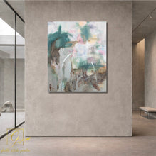 Charger l'image dans la galerie, Ce qui pousse en silence - Peinture abstraite spirituelle sur Toile, Signée Ghallé
