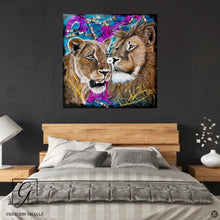 Charger l'image dans la galerie, Gardiens de la sagesse - Peinture sur Toile, Signée Ghallé
