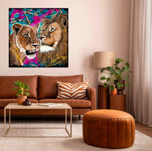 Charger l'image dans la galerie, Gardiens de la sagesse - Peinture sur Toile, Signée Ghallé

