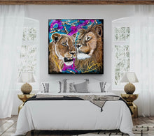 Charger l'image dans la galerie, Gardiens de la sagesse - Peinture sur Toile, Signée Ghallé
