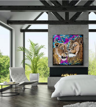 Charger l'image dans la galerie, Gardiens de la sagesse - Peinture sur Toile, Signée Ghallé
