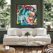Charger l'image dans la galerie, Marilyn - Peinture sur Toile, Signée Ghallé
