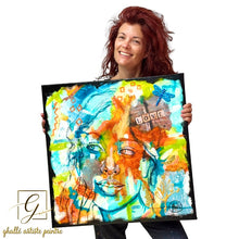 Charger l'image dans la galerie, Pensées d'Amour - Peinture portrait femme sur Toile, Signée Ghallé
