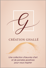 Charger l'image dans la galerie, Cartes de pensées positives et d'oeuvres d'art Ghallé Boitier 1 (Plastique)
